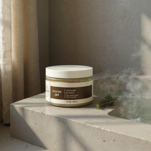 Bath & Body Works Aromatherapy Salt Body Scrub - INSPIRE JOY - Juniper & Sage - Picture 3 of 5